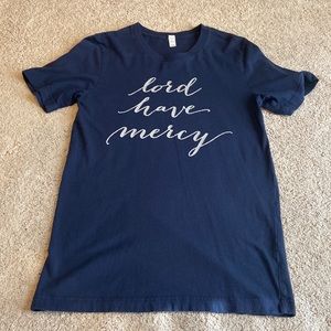 Navy blue “Lord have mercy” T-shirt